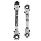 CT122 Refrigerator Ratchet Wrench 1/4 3/16 5/16 3/8 Stainless Steel Wrench Air Conditioner Repair Tool for Household