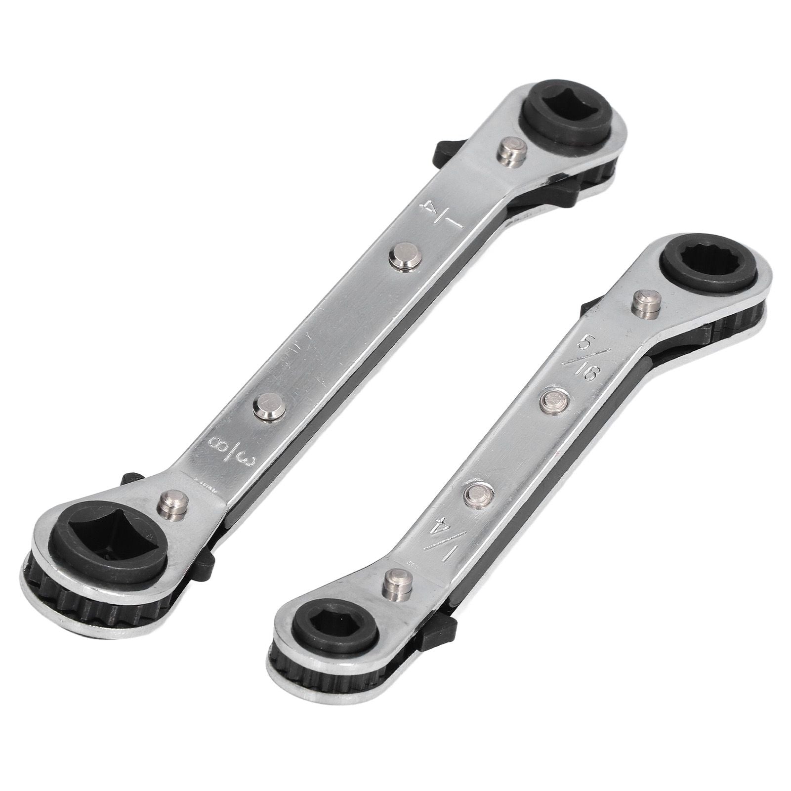 CT122 Refrigerator Ratchet Wrench 1/4 3/16 5/16 3/8 Stainless Steel Wrench Air Conditioner Repair Tool for Household