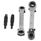 CT122 Refrigerator Ratchet Wrench 1/4 3/16 5/16 3/8 Stainless Steel Wrench Air Conditioner Repair Tool for Household