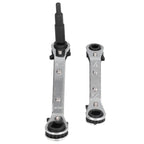 CT122 Refrigerator Ratchet Wrench 1/4 3/16 5/16 3/8 Stainless Steel Wrench Air Conditioner Repair Tool for Household