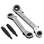CT122 Refrigerator Ratchet Wrench 1/4 3/16 5/16 3/8 Stainless Steel Wrench Air Conditioner Repair Tool for Household