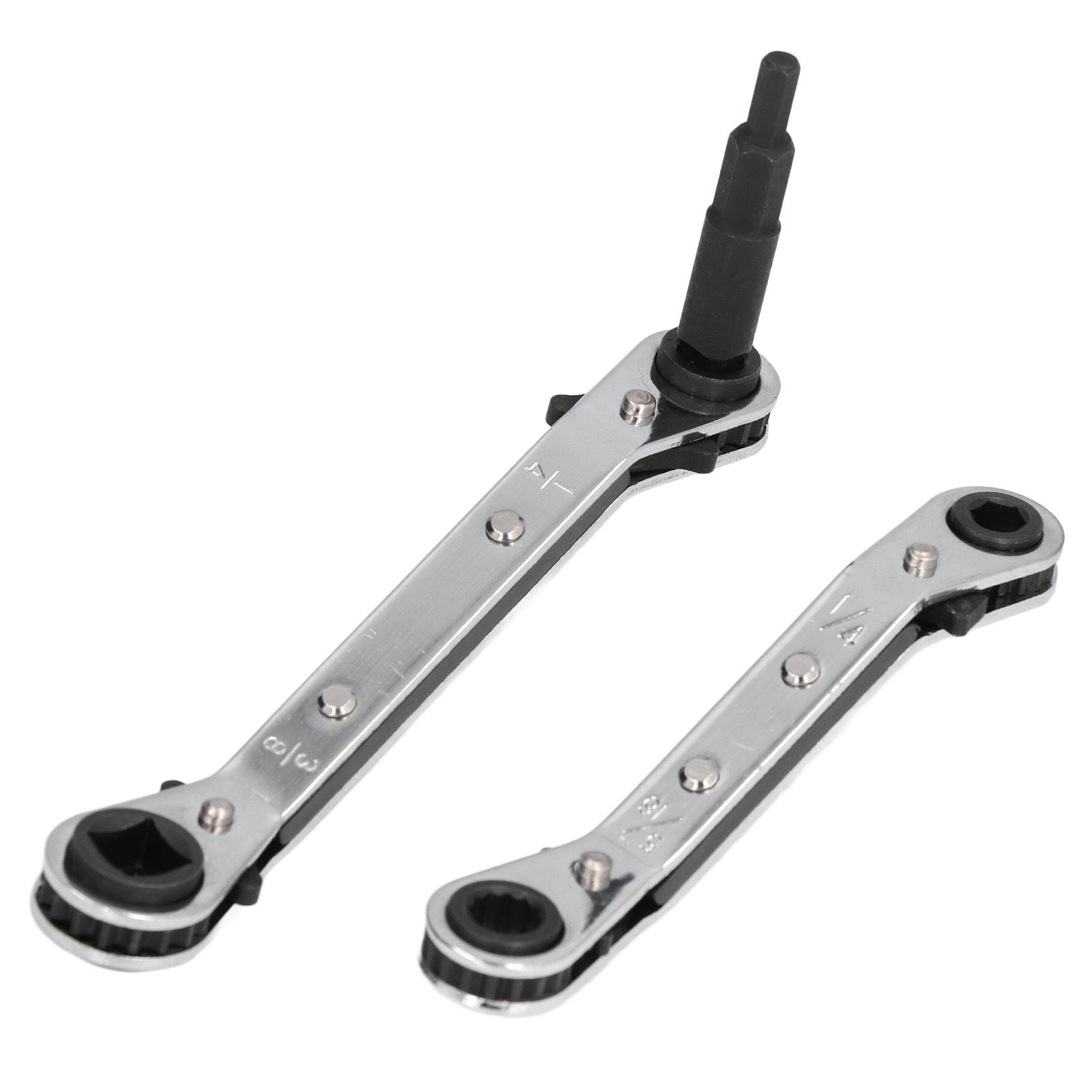 CT122 Refrigerator Ratchet Wrench 1/4 3/16 5/16 3/8 Stainless Steel Wrench Air Conditioner Repair Tool for Household