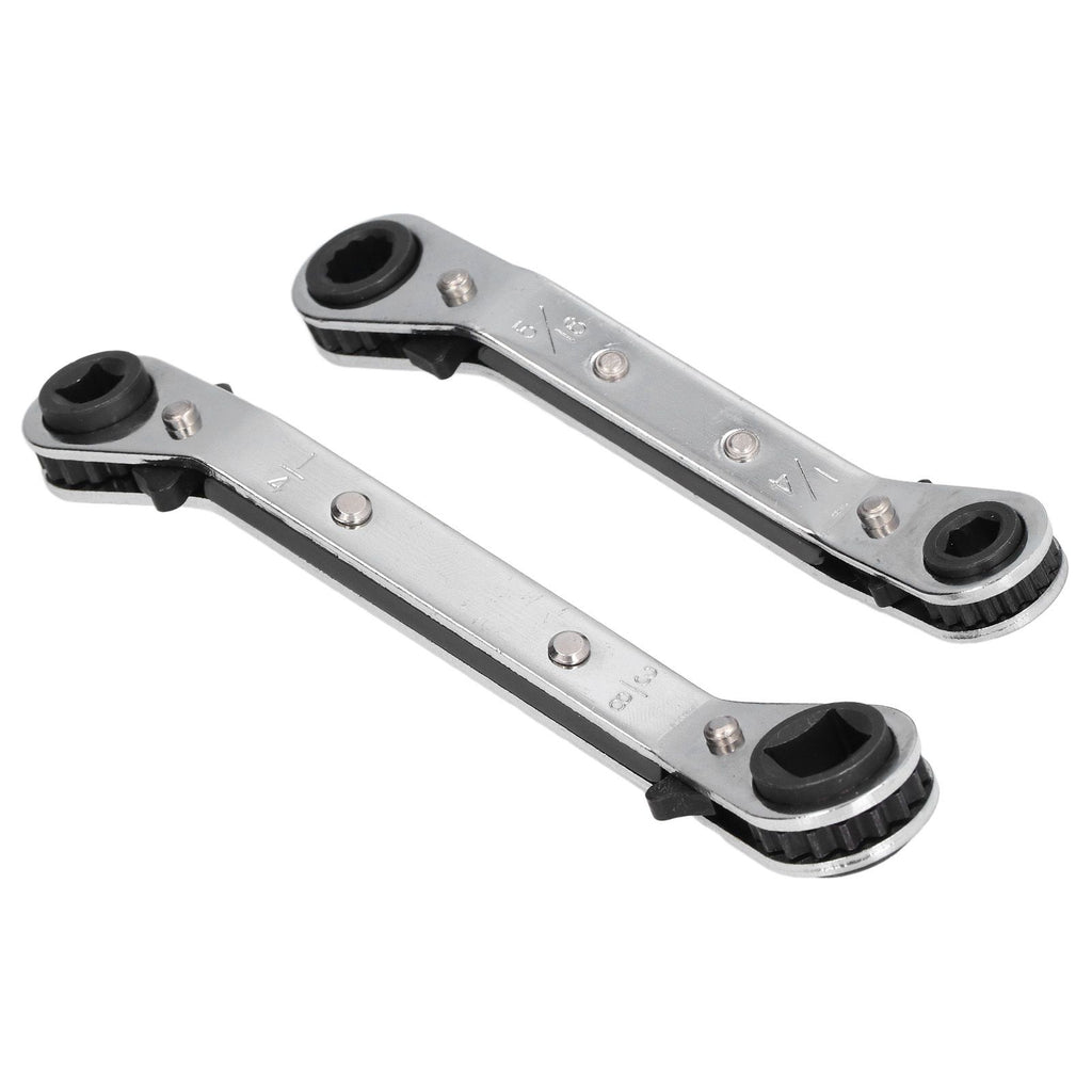 CT122 Refrigerator Ratchet Wrench 1/4 3/16 5/16 3/8 Stainless Steel Wrench Air Conditioner Repair Tool for Household