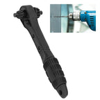 Ratchet Wrench 2 in 1 Black Carbon Steel Multifunctional Quick Drill Chuck Wrench for Universal Electric Drills