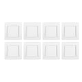 8Pcs Single Pole Light Switch 10A/250V Wall Decorative Paddle Rocker Switch European Regulations for House Use