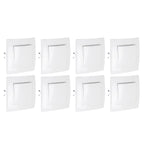 8Pcs Single Pole Light Switch 10A/250V Wall Decorative Paddle Rocker Switch European Regulations for House Use