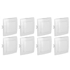 8Pcs Single Pole Light Switch 10A/250V Wall Decorative Paddle Rocker Switch European Regulations for House Use