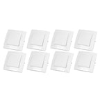 8Pcs Single Pole Light Switch 10A/250V Wall Decorative Paddle Rocker Switch European Regulations for House Use
