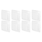 8Pcs Single Pole Light Switch 10A/250V Wall Decorative Paddle Rocker Switch European Regulations for House Use