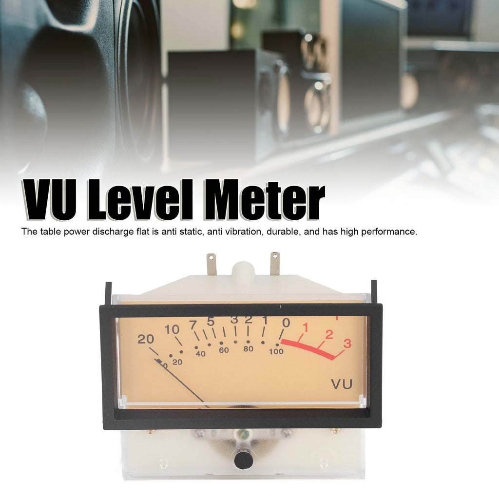 VU Meter Head Tube Amplifier 40mA High Internal Resistance High Accuracy Table Power Discharge Flat 12V