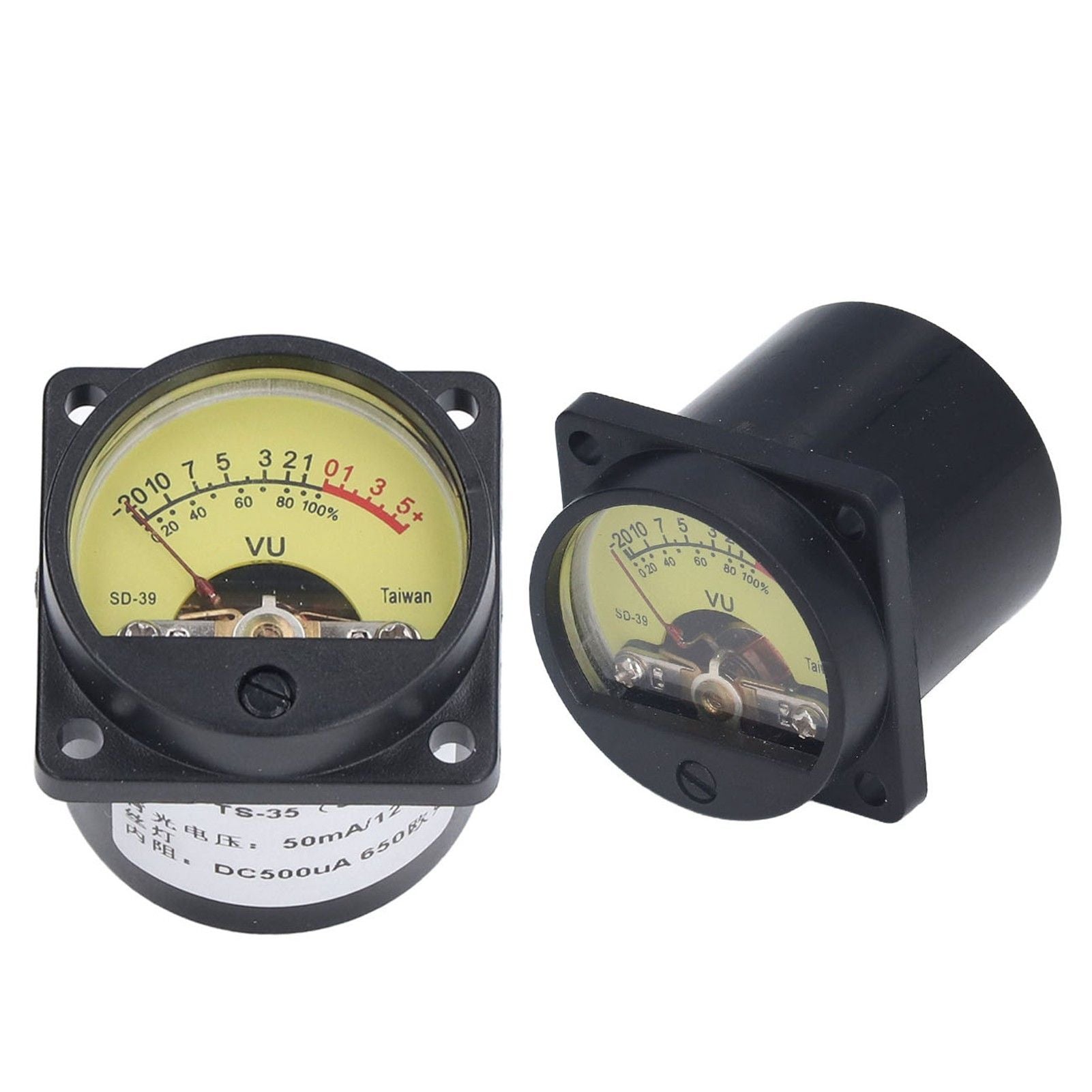 VU Meter Vibration Static Proof Amplifier Volume Level Meter with Backlight for Recording Studio Home Speaker 50mA 12V