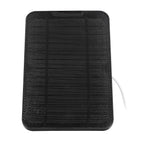 Solar Expansion Panel Weatherproof Portable Solar Power Supply with Adjustable Bracket for Security Camera 4W 6VBlack