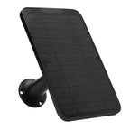 Solar Expansion Panel Weatherproof Portable Solar Power Supply with Adjustable Bracket for Security Camera 4W 6VBlack