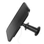 Solar Expansion Panel Weatherproof Portable Solar Power Supply with Adjustable Bracket for Security Camera 4W 6VBlack