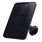 Solar Expansion Panel Weatherproof Portable Solar Power Supply with Adjustable Bracket for Security Camera 4W 6VBlack