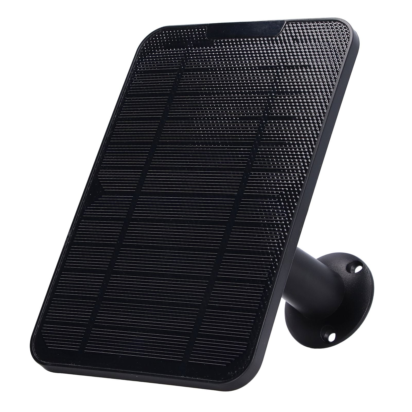 Solar Expansion Panel Weatherproof Portable Solar Power Supply with Adjustable Bracket for Security Camera 4W 6VBlack