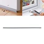 Weather Stripping Gray Elastic Durable Convenient Practical Easy Replaceable Waterproof Reliable Door Sealers