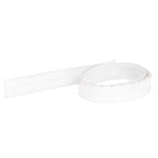 Door Soundproofing 28mm/1.1in Round Hole Silicone Protective Durable Replaceable Lightweight Sealer Strip for RoomWhite