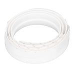 Door Soundproofing 28mm/1.1in Round Hole Silicone Protective Durable Replaceable Lightweight Sealer Strip for RoomWhite