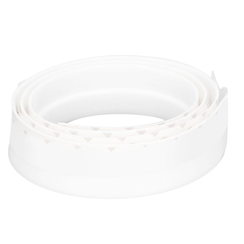 Door Soundproofing 28mm/1.1in Round Hole Silicone Protective Durable Replaceable Lightweight Sealer Strip for RoomWhite