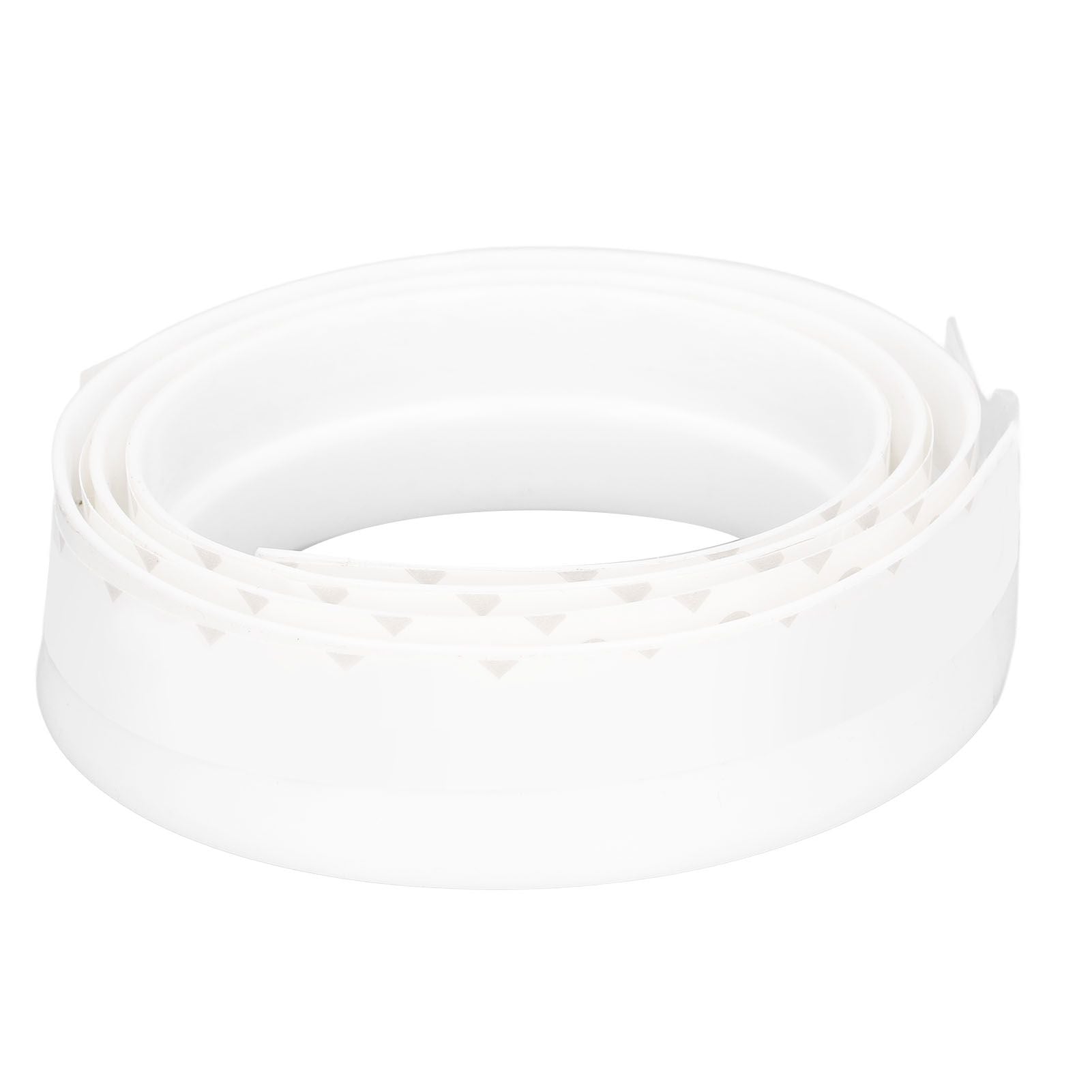 Door Soundproofing 28mm/1.1in Round Hole Silicone Protective Durable Replaceable Lightweight Sealer Strip for RoomWhite