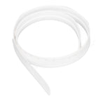 Door Soundproofing 28mm/1.1in Round Hole Silicone Protective Durable Replaceable Lightweight Sealer Strip for RoomWhite