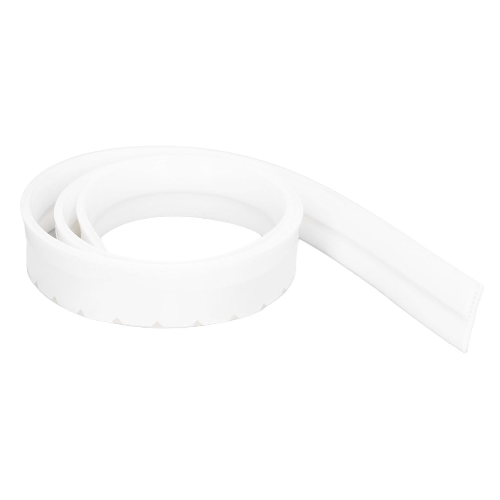 Door Soundproofing 28mm/1.1in Round Hole Silicone Protective Durable Replaceable Lightweight Sealer Strip for RoomWhite
