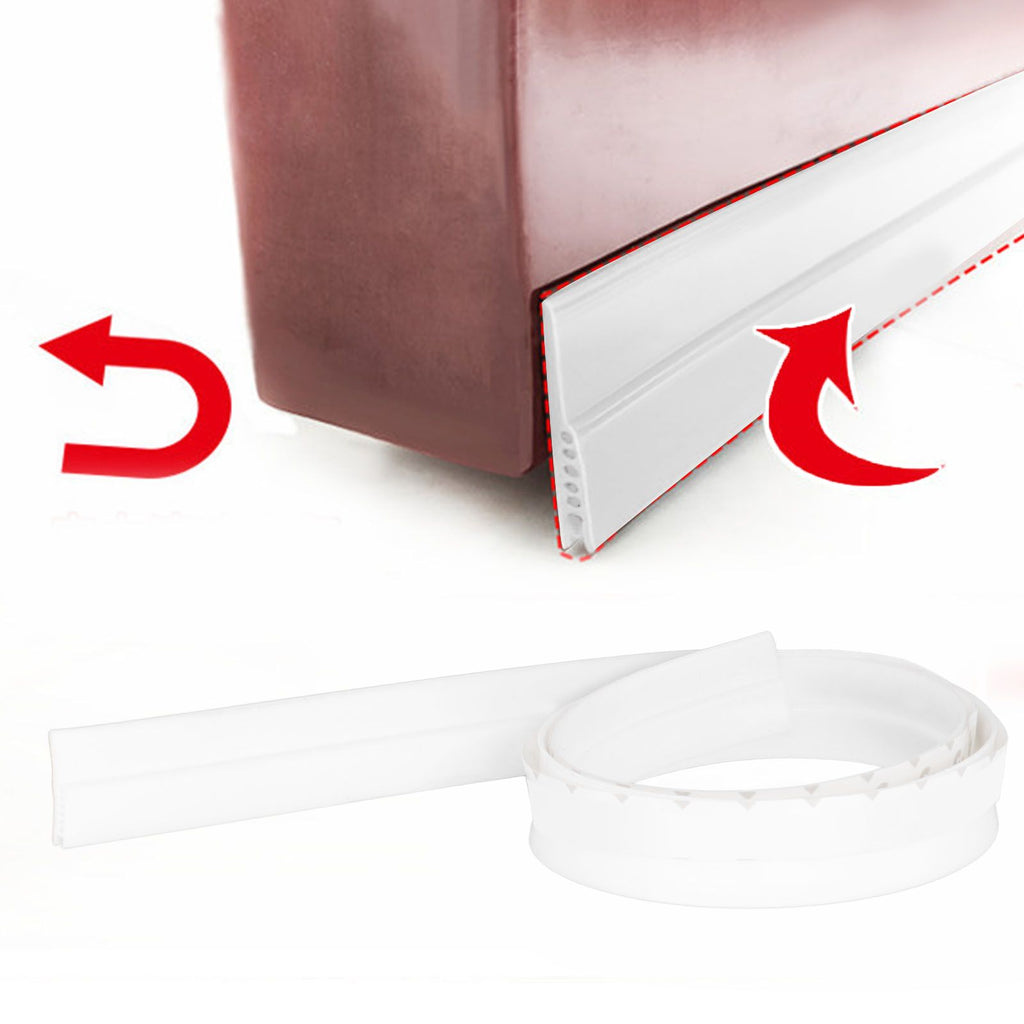Door Soundproofing 28mm/1.1in Round Hole Silicone Protective Durable Replaceable Lightweight Sealer Strip for RoomWhite