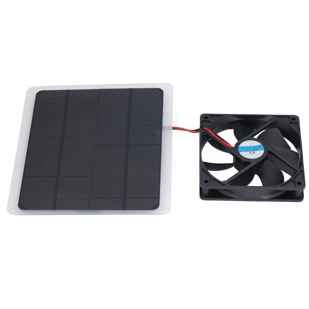 Solar Fan 10W 12V Effective Deodorization Energy Saving Portable USB Solar Exhaust Fan for Pet Houses RV Greenhouses