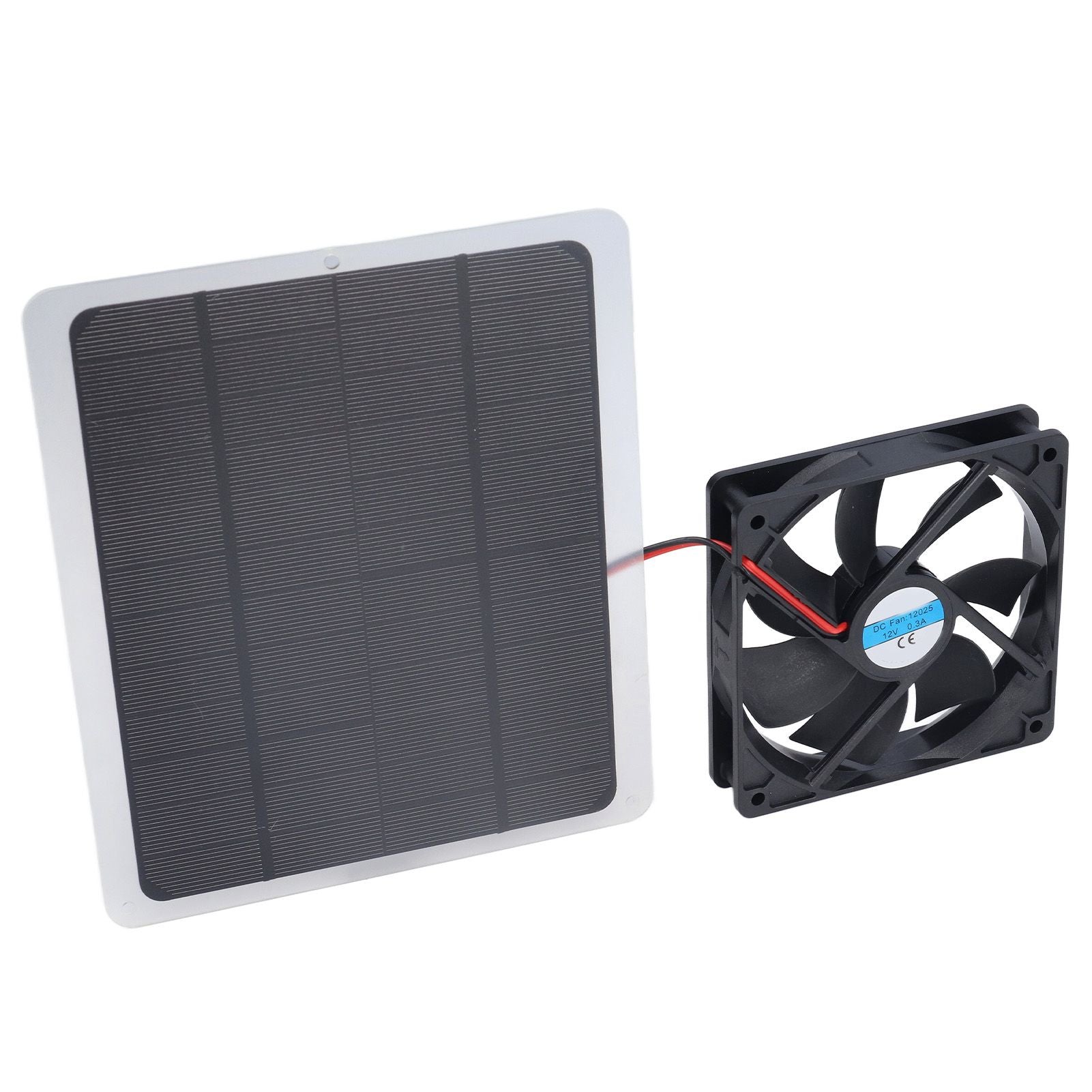 Solar Fan 10W 12V Effective Deodorization Energy Saving Portable USB Solar Exhaust Fan for Pet Houses RV Greenhouses