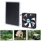 Solar Fan 10W 12V Effective Deodorization Energy Saving Portable USB Solar Exhaust Fan for Pet Houses RV Greenhouses