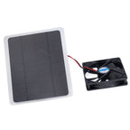 Solar Fan 10W 12V Effective Deodorization Energy Saving Portable USB Solar Exhaust Fan for Pet Houses RV Greenhouses