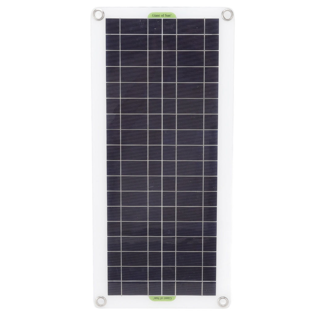 12V to 220V 30W Solar Charging Panel 220W Solar Inverter Battery Charger Kit for Camping Hiking 10A
