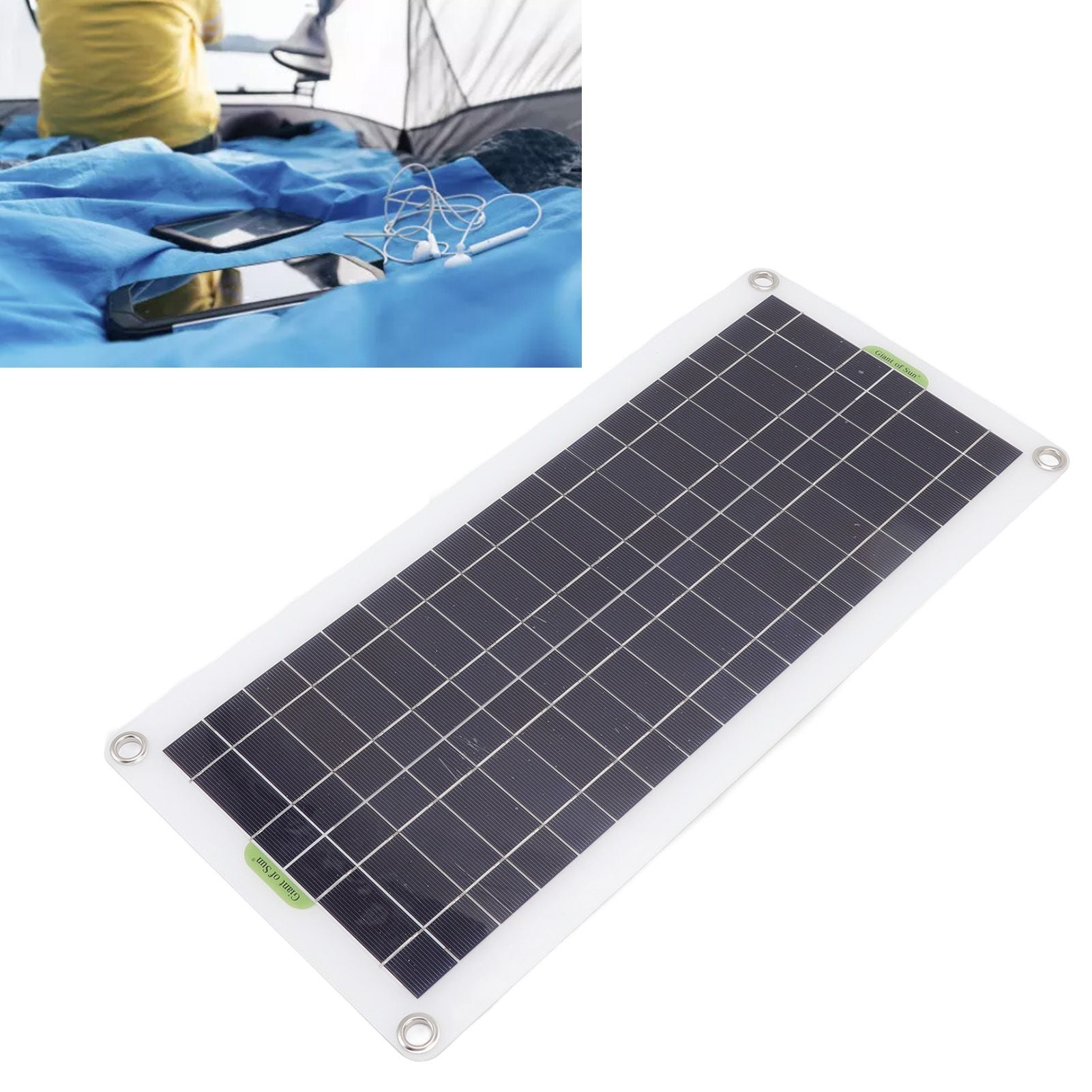 12V to 220V 30W Solar Charging Panel 220W Solar Inverter Battery Charger Kit for Camping Hiking 10A