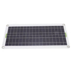 12V to 220V 30W Solar Charging Panel 220W Solar Inverter Battery Charger Kit for Camping Hiking 30A