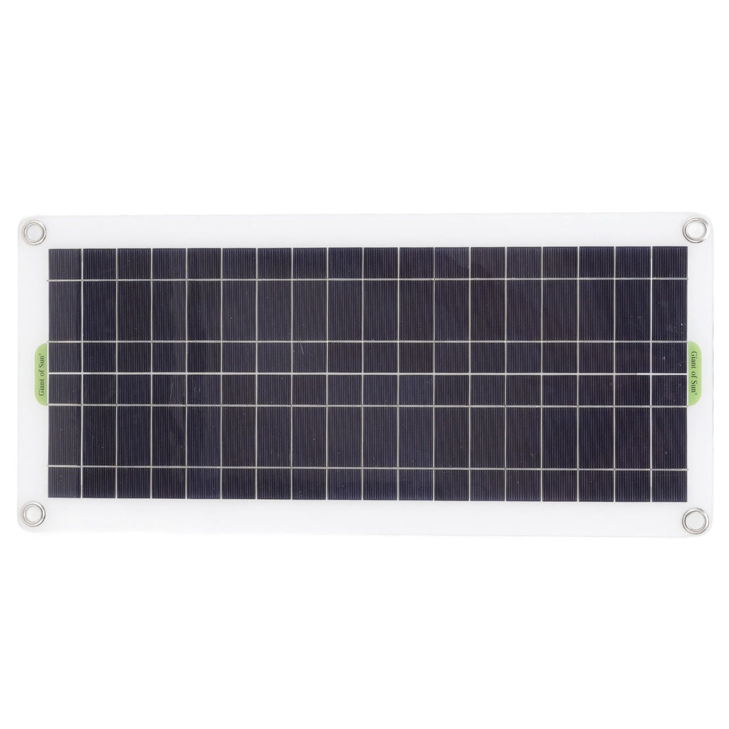 12V to 220V 30W Solar Charging Panel 220W Solar Inverter Battery Charger Kit for Camping Hiking 30A