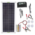 12V to 220V 30W Solar Charging Panel 220W Solar Inverter Battery Charger Kit for Camping Hiking 100A