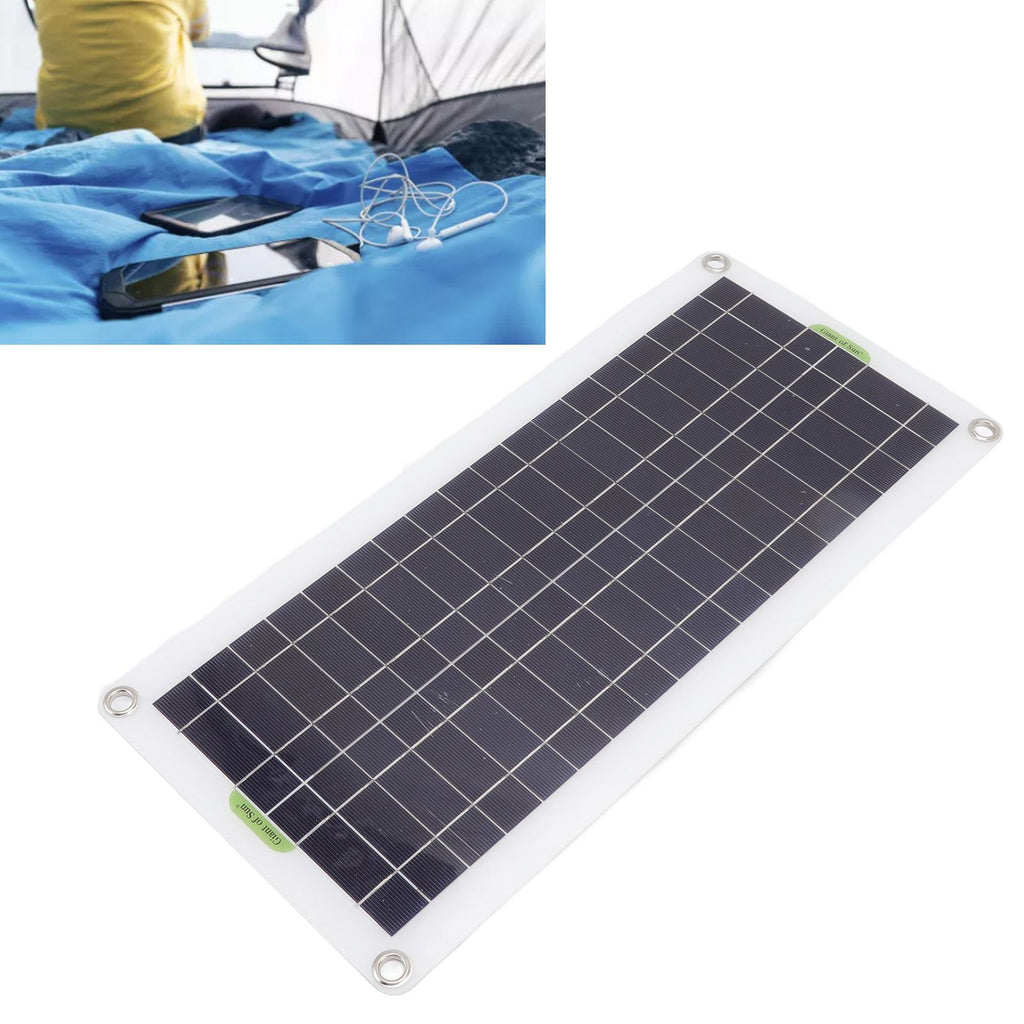 12V to 220V 30W Solar Charging Panel 220W Solar Inverter Battery Charger Kit for Camping Hiking 100A