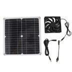 Solar Panel Fan Lightweight Portable Solar Powered Fan Kit for Cars RVs Travel Home 12W