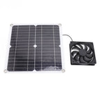 Solar Panel Fan Lightweight Portable Solar Powered Fan Kit for Cars RVs Travel Home 12W