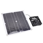 Solar Panel Fan Lightweight Portable Solar Powered Fan Kit for Cars RVs Travel Home 12W