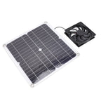 Solar Panel Fan Lightweight Portable Solar Powered Fan Kit for Cars RVs Travel Home 12W