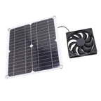 Solar Panel Fan Lightweight Portable Solar Powered Fan Kit for Cars RVs Travel Home 12W