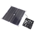 Solar Panel Fan Lightweight Portable Solar Powered Fan Kit for Cars RVs Travel Home 12W