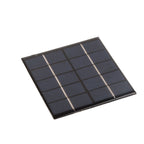 1.2W 5V DIY Solar Epoxy Panel Polysilicon Photovoltaic Charging Panel for 3.7V Battery