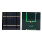 1.2W 5V DIY Solar Epoxy Panel Polysilicon Photovoltaic Charging Panel for 3.7V Battery