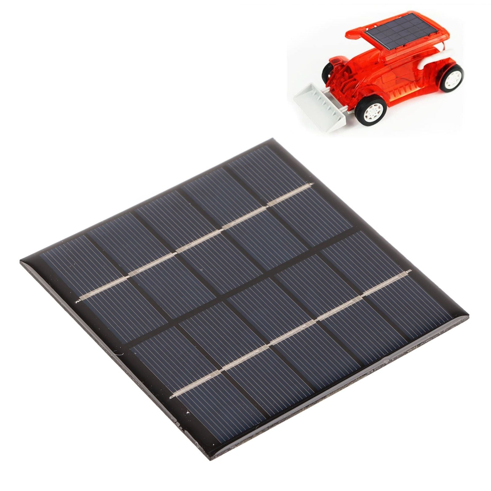 1.2W 5V DIY Solar Epoxy Panel Polysilicon Photovoltaic Charging Panel for 3.7V Battery