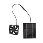 Solar Panel Fan Exhaust Air Ventilation Heat Dissipation Tool for Greenhouse Shed