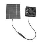 Solar Panel Fan Exhaust Air Ventilation Heat Dissipation Tool for Greenhouse Shed