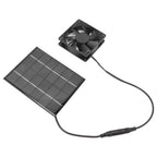 Solar Panel Fan Exhaust Air Ventilation Heat Dissipation Tool for Greenhouse Shed